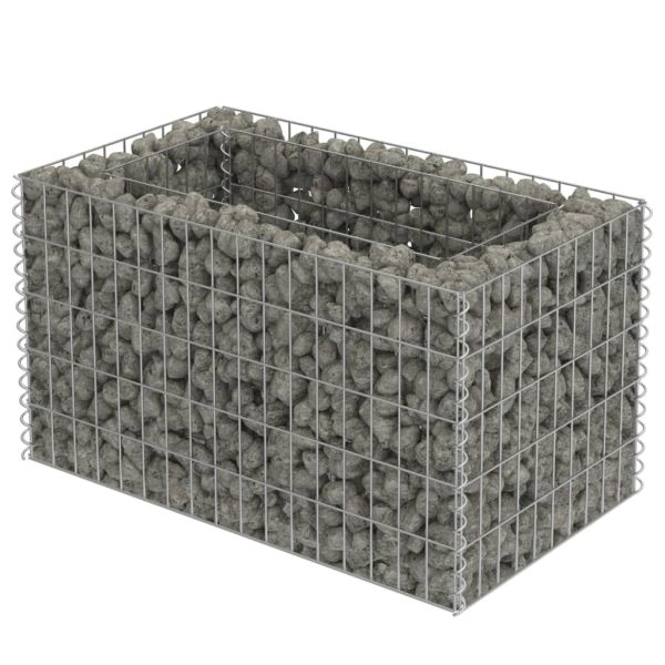 Soporte/cesta para gaviones 90x50x50 cm acero galvanizado - 316767