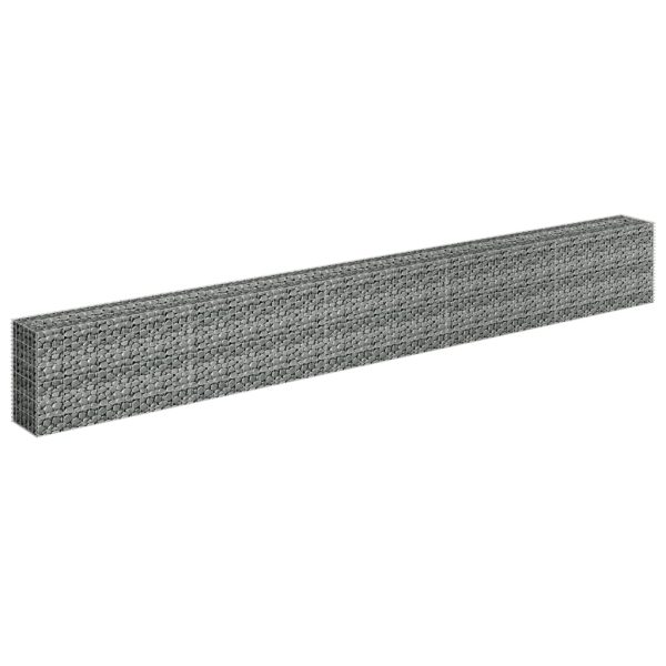 Cama elevada/cesto para gaviones 450x30x60 cm acero galvanizado - 303682 - Imagen 2