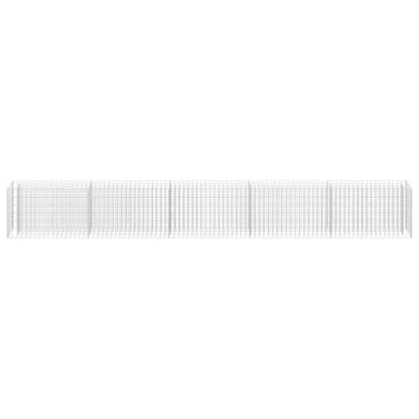 Cama elevada/cesto para gaviones 450x30x60 cm acero galvanizado - 303682 - Imagen 3