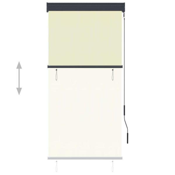 Estor de exterior enrollable 80x250 cm crema - 216289 - Imagen 3