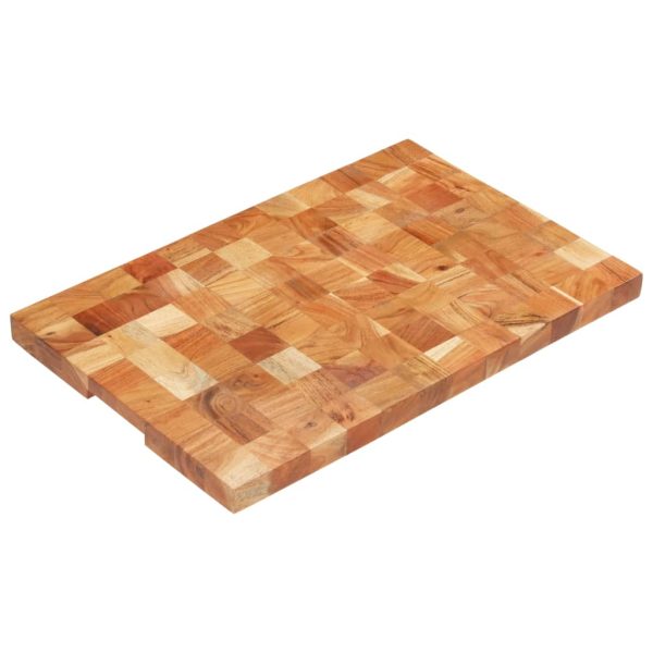 Tabla de cortar 60x40x3,8 cm madera maciza de acacia - 310051