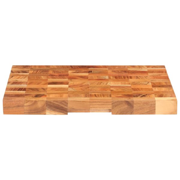Tabla de cortar 60x40x3,8 cm madera maciza de acacia - 310051 - Imagen 2