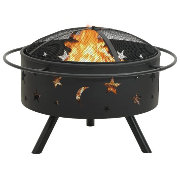 Brasero con ventilador 76 cm XXL acero - 216527 - Imagen 2