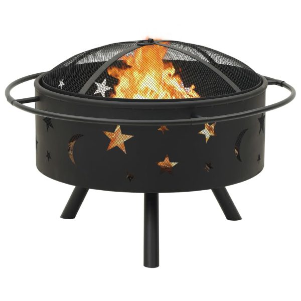 Brasero con ventilador 76 cm XXL acero - 216527 - Imagen 3