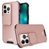 Funda COOL para iPhone 13 Pro con cámara rígida en oro rosa